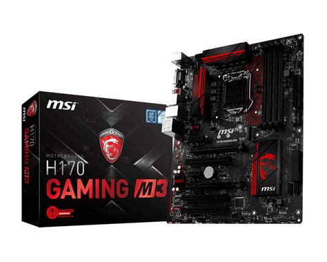 msi h170 gaming m3 motherboard 2 video card slots|Specification H170 GAMING M3 .